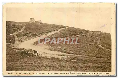 Cartes postales Le Hohneck Vue de la Route des Cretes venant de la Schlucht