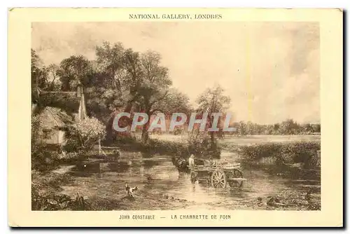 Cartes postales National gallery Lourdes John Constauble La Charrette de Foin