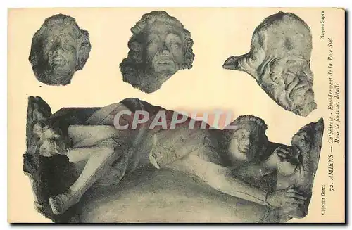 Cartes postales Amiens Cathedrale Encadrement de la Rose Sua