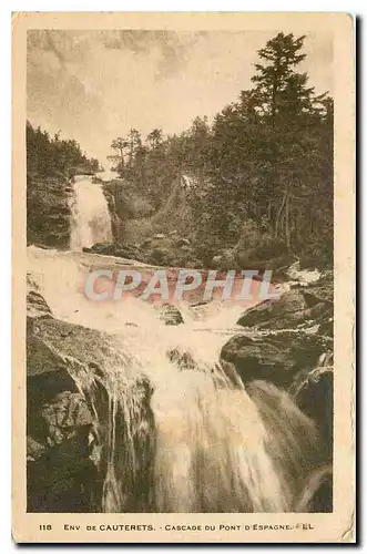 Cartes postales Env de Cauterets Cascade du Pont d'Espagne