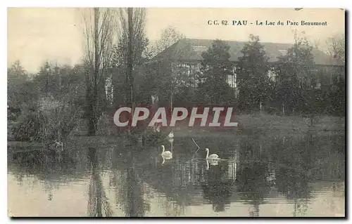 Ansichtskarte AK Pau Le Lac du Parc Beaumont