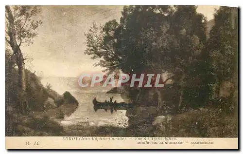 Cartes postales Corot Jean Baptiste Vue du Pyrol Italien Musee de Longchamp Marseille