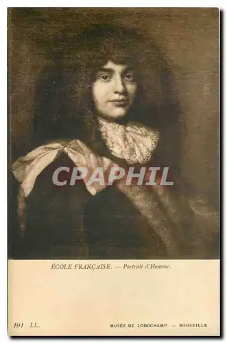 Ansichtskarte AK Monnerbildnis Ecole Francaise Portrait d'Homme Musee de Longchamp Marseille