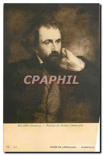 Cartes postales Ricard Gustave Portrait du Peintre Chenavard Musee de Longchamp Marseille