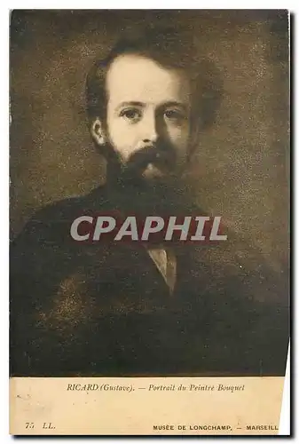 Cartes postales Ricard Gustave Portrait du Peintre Bouquet Musee de Longchamp Marseille