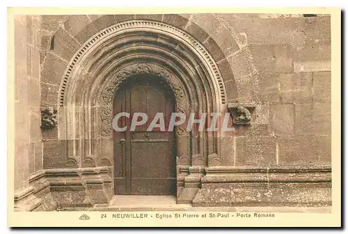 Cartes postales Neuwiller Eglise St Pierre et St Paul Portie Romane
