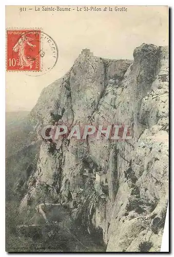 Cartes postales La Saint Baume Le St Pilon et la grotte