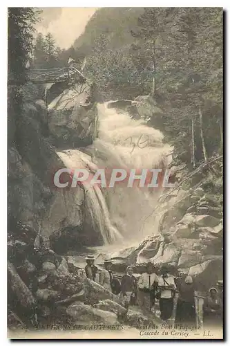 Ansichtskarte AK Frons de Cauterets Route du Pont d'Espagne Cascade du Cerisey