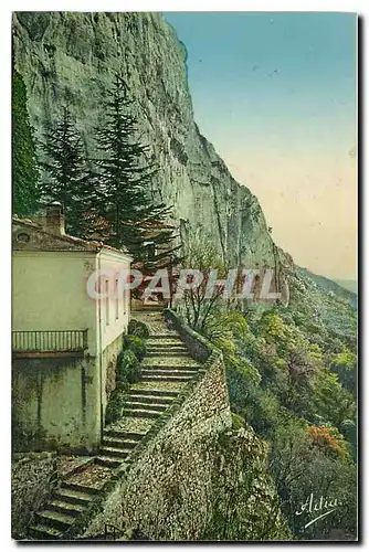 Cartes postales La Sainte Baume Arrivee a la Grotte