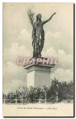 Cartes postales Statue de Sainte Philomene Ars Ain