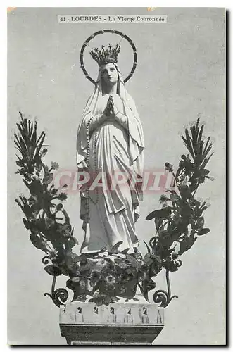 Cartes postales Lourdes La Vierge Couronnee