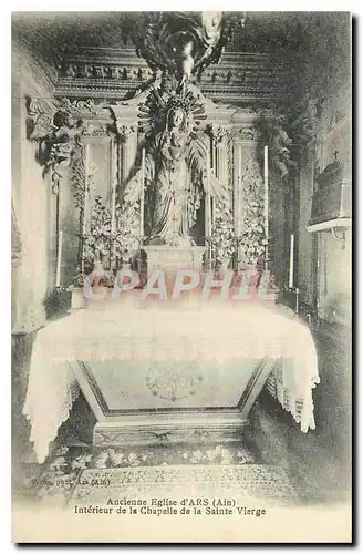 Cartes postales Ancienne Eglise d'Ars Ain Interieur de la Chapelle de la Sainte Vierge