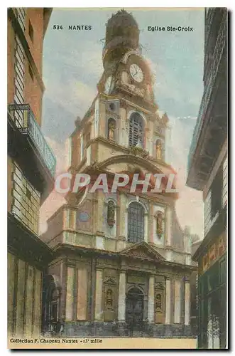 Cartes postales Nantes Eglise Ste Croix