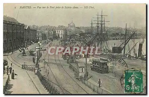 Ansichtskarte AK Nantes Vue sur le Port prise de Sainte Anne Bateaux