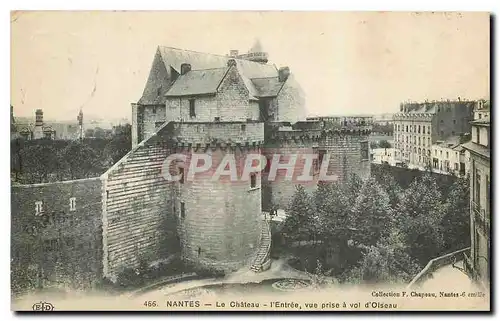 Ansichtskarte AK Nantes Le Chateau l'Entree vue prise a vol d'Oiseau