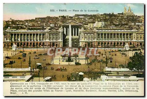 Cartes postales Paris Place de la Concorde