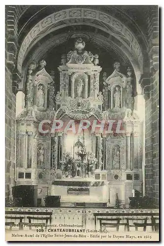 Cartes postales Chateaubriant Loire Inf Maire Autel de l'eglise Saint Jean de Bere Doyen Blays