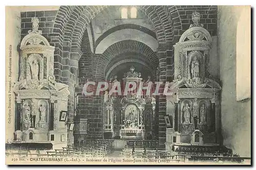 Ansichtskarte AK Chateaubriant Loire Inf Interieur de l'Eglise Saint Jean de Bere