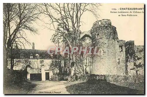 Ansichtskarte AK Chateaubriant Loire Inf Ruines interieures du Chateau et Sous Prefecture