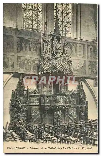 Cartes postales Angers Interieur de la Cathedrale La Chaire
