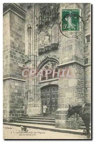 Cartes postales Laval Portail de l'Eglise Saint Venerand