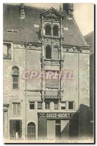 Ansichtskarte AK Laval La Maison du Grand Veneur Detail d'une parkie de la Facade