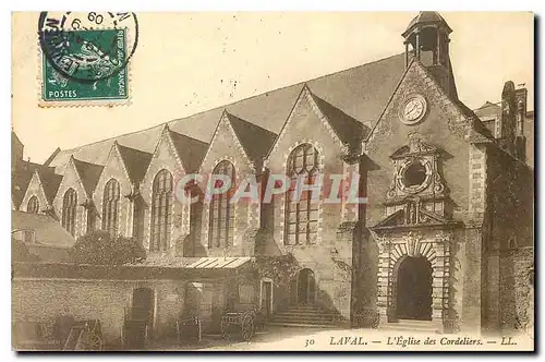 Cartes postales Laval L'Eglise des Cordeliers