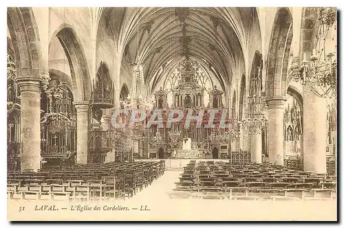 Cartes postales Laval l'Eglise des Cordeliers