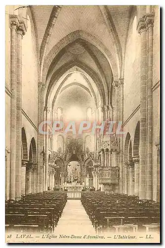 Cartes postales Laval l'Eglise Notre Dame d'Avenieres l'Interieur