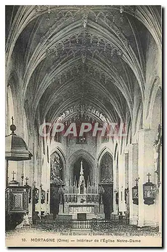 Ansichtskarte AK Mortagne Orne Interieur de l'Eglise Notre Dame