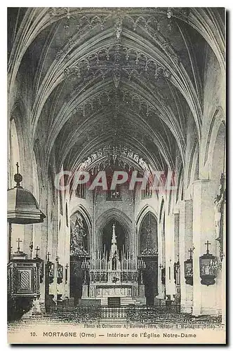 Cartes postales Mortagne Orne Interieur de l'Eglise Notre Dame