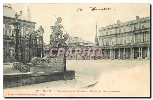 Cartes postales Nancy Carriere Palais du Gouvernement