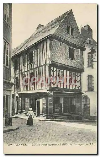 Ansichtskarte AK Vannes Maison ayant appartenu a Gilles de Bretagne