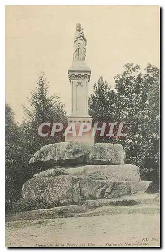 Cartes postales Monastere de la Pierre qui Vire Statue de Notre Dame