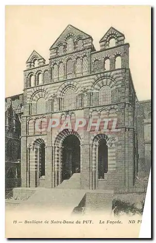 Ansichtskarte AK Basilique de Notre Dame du Puy La facade