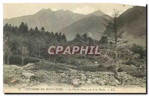 Ansichtskarte AK Environs du Mont Dore Le Puy de Sancy vu de la Route