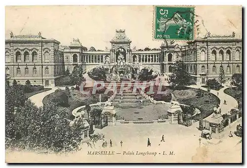 Cartes postales Marseille Palais Longchamp