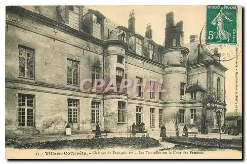 Ansichtskarte AK Villers Cotterets Chateau de Francois I Les tourelles ou la cour des femmes