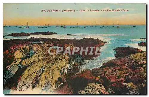 Cartes postales Le Croisic Loire Inf Cote de Port Lin La Flottille de Peche