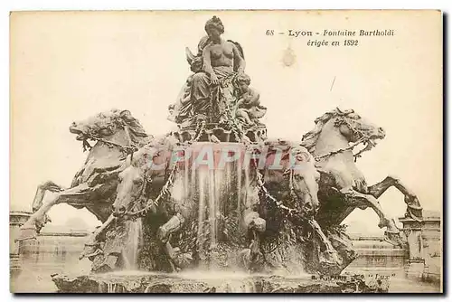 Cartes postales Lyon Fontaine Bartholdi