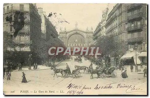 Cartes postales Paris La gare du Nord