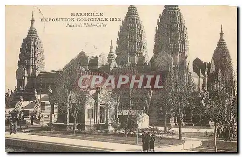 Cartes postales Marseille Exposition coloniale Palais de l'Indo Chine