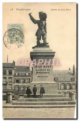 Cartes postales Dunkerque Statue de Jean Bart