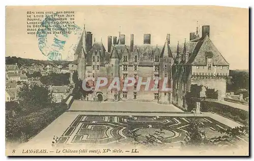 Cartes postales Langeais Le Chateau cote Ouest