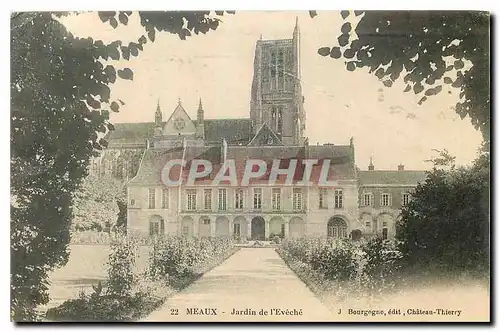 Ansichtskarte AK Meaux Jardin de l'Eveche