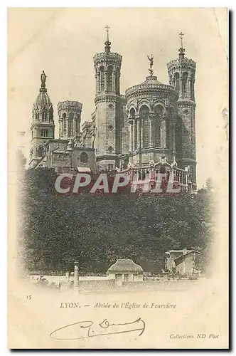 Cartes postales Lyon Abside de l'Eglise de Fourviere