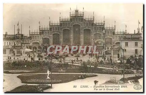 Ansichtskarte AK Lyon Exposition Internationale 1914 Vue sur le Grand Hall