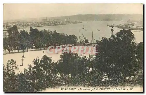 Cartes postales Bordeaux Panorama pris de l'Hotel Gobineau