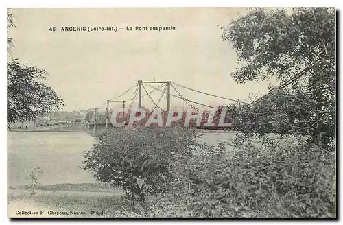 Ansichtskarte AK Ancenis Loire Inf Le Pont suspendu
