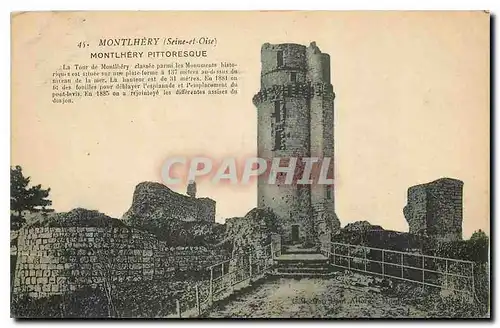 Cartes postales Montlhery Seine et Oise Montlhery Pittoresque La tour de Montlhery